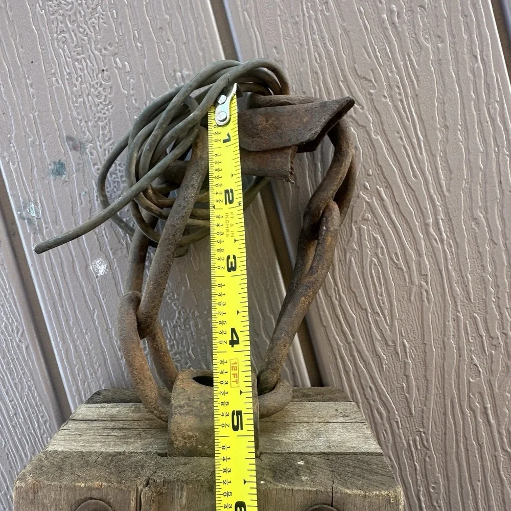 Antique Block and Tackle Barn / Maritime Pulley Hay Loft Wooden Iron Rustic 6.5